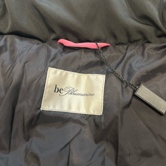 Blumarine Pink Colorblock Down Puffer Jacket Size Medium NWT - Picture 5 of 6